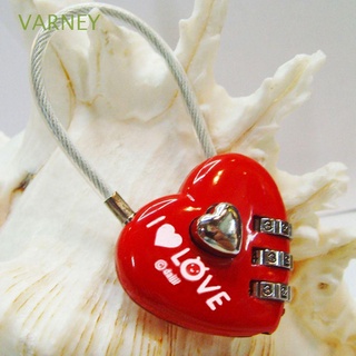 varney candado de regalo equipaje digital cerradura mini boda codificada dígitos en forma de aleación amor corazón cerradura/multicolor (1)