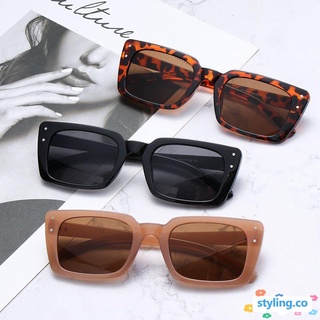 estilo de moda gafas de sol para las mujeres de la moda gafas de sol rectángulo accesorios streetwear uv400 vintage retro gafas de sol