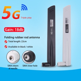 Gain of 18dbi Full-band 3G 4G 5G folding Antenna Omnidirectional high gain 600-6000MHz 18dBi Gain SMA Male for Wireless Network Card Wifi Router High Signal Sensitivity C