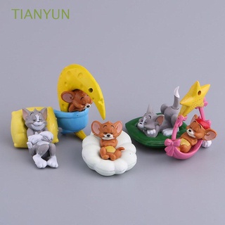 Tianyun regalos Q versión muñeca juguetes Miniaturas De Gato y ratón Tom & Jerry Tom & Jerry Figuras De acción plantilla De estatuilla