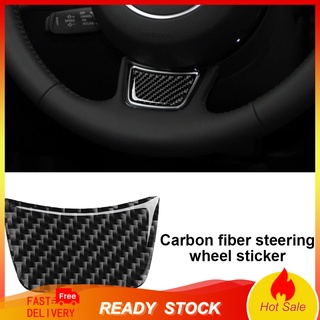 Adhesivo para volante de fibra de carbono de Color sólido para Audi A4L/A6L/A3/Q3/Q5/Q7