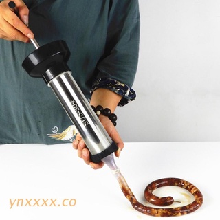 ynxxxx Manual Sausage Stuffer Machine Mini Sausage Maker Meat Stuffer Filler with 2pcs Funnels Kitchen Gadgets Tools