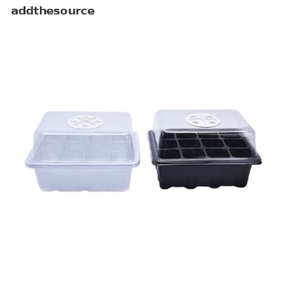 [Addthesource] 6/12 Cells Seed Starter Kit Plant Seeds Grow Box Seedling Trays Germination Box HGDX (1)