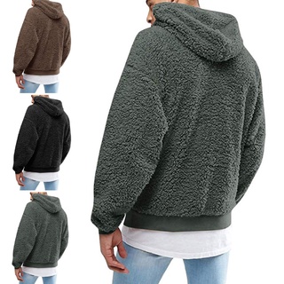 yar_sweatshirt color sólido capucha de felpa jersey sudaderas casual sudaderas para oficina (3)