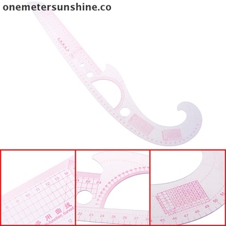shine 1 pieza de regla curva de plástico súper suave para dibujar regla de sastre herramienta de costura. (1)