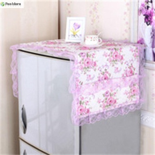 pandora rosa refrigerador cubierta colgante bolsa flor polvo cubierta de encaje decoración del hogar arte hogar tela cubierta de tela/multicolor
