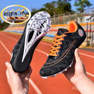 Ocho pista y zapatos de campo de los hombres de las mujeres de la pista de Spike zapatos de correr Sprint zapatos ligeros suaves profesionales zapatos de entrenamiento Lsmi