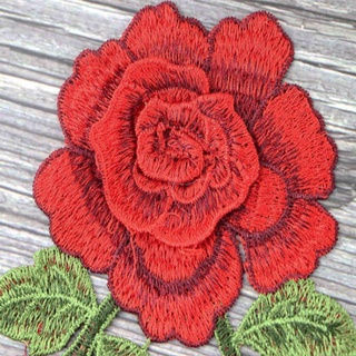 TRIBGOALWISE DIY Embroidery Patches Sewing Clothing Accessories Long String Flowers Clothes Sticker Embroidered Patches Colorful Clothes Badges Floral Iron On Patch/Multicolor (8)