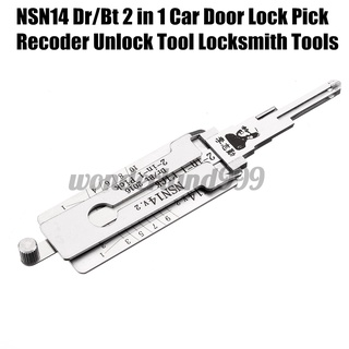 [nuevo] nsn14 dr/bt 2 en 1 decodificador de puerta de coche herramienta de desbloqueo de cerrajero herramientas (2)