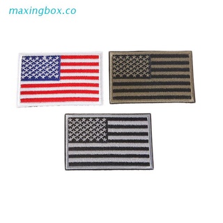 maxin american flag bordado parche usa táctica militar insignias mochila apliques