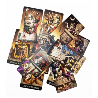 develop Full English Deviant Moon Tarot 78 Cards Deck Oracle Playing Card Family Party Board Game (9)