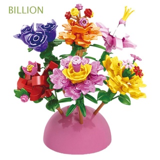 BILLION Plastic Plants Model Decompressed Bouquets Fowers Building Block Blocks Toy Building Toys For Kids Gifts DIY Assembly Room Decoration Valentine's Day Build-bricks Set