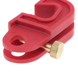 interruptor de seguridad lockout rojo con pasador de tornillo en miniatura
