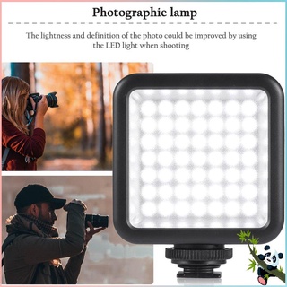 5.5W 800lm 6000K Mini Portable Long Life 49 LED Video Light Lamp Photographic Photo Lighting for Camera Photography
