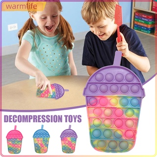 Wml juguete Colorido De silicona descompresión Push Bubble Fidget Sensory juguete rompecabezas entrenamiento Para niños adultos (1)