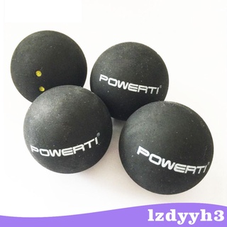 [precio De actividad] paquete de 3 bolas de Squash de doble punto amarillo de goma, pelotas de entrenamiento de carreras (5)