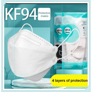 Máscara facial para adultos, 3 capas, KF94, máscara de protección 3D