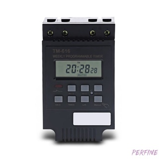 TM616 30A AC 220V Interruptor De Tiempo digital Semanal Programable Temporizador Electrónico METREL