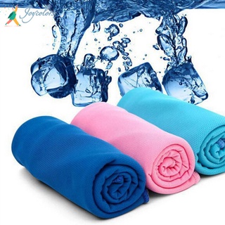 Joy toalla de enfriamiento de fibra de bambú de verano 90*30 cm de secado rápido funcionamiento funcionamiento gimnasio almohadilla fría