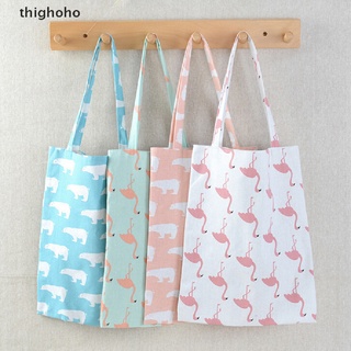thighoho 1x lindo animales bolsa de lino bolso eco compras al aire libre lona bolsas de hombro co (1)