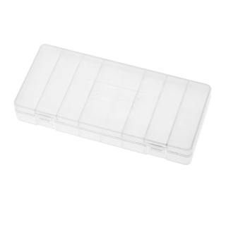 1 pza caja de almacenamiento de baterías aa transparente de alta calidad con soporte de batería de plástico duradero con tapa