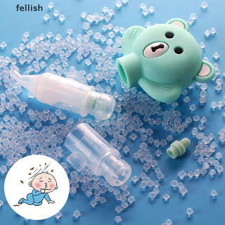 [fellish] bebé nasal aspirador inhalador tipo bomba anti-retroflujo de dibujos animados oso equipo 436co (1)