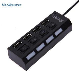 Blockbuster estación de carga USB de 4 puertos de alta calidad cargador rápido con indicador e interruptores (8)