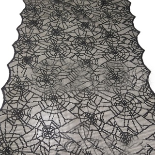 Ddm mantel rectangular con correa De tela negra De araña Para fiesta De Halloween (9)
