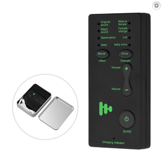 Gd M1 Mini portátil efectos de sonido de la máquina cambiador de voz dispositivo de tarjeta de Audio cambiador de sonido para transmisión en vivo chat en línea cantando para Smartphone Tablet PC (1)