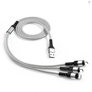 cable de carga usb 3 en 1 multi cargador de línea tipo c micro usb conector de reemplazo para iphone ipad samsung huawei xiaomi cable de carga