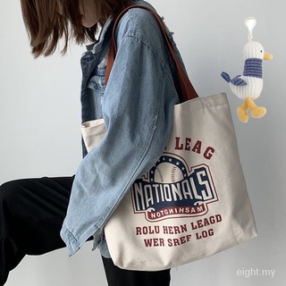 Harajuku bolso de hombro bolso de mensajero Retro de gran capacidad estudiante clase bolsa de lona bolsa de lona bolsa de hombro bolsa de la compra WxWS