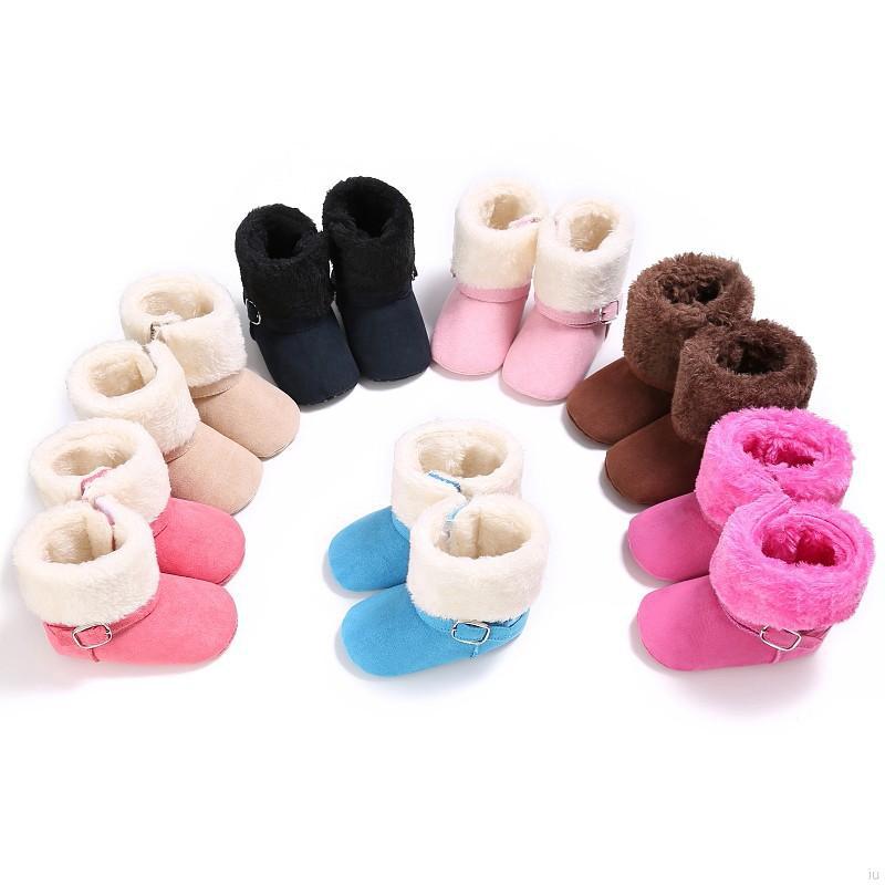 lindos niños bebé niña invierno botas de nieve caliente botas de bebé zapatos