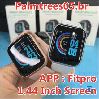 [nueva versión Fitpro 1.44 Inch) Y68 reloj inteligente con Monitor De frecuencia cardiaca Y68 PLUS D20 Smartwatch À Prova D’água