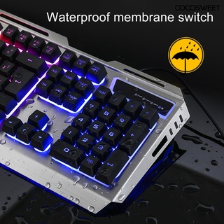 portátil universal mecánico de la mano sentir usb alámbrico juego de teclado ratón kit para pc (6)