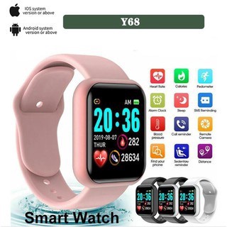 Y68 Smart Watch Bluetooth IP67 impermeable Y68 Fitness Tracker reloj Monitor de frecuencia cardíaca deporte Smart Band