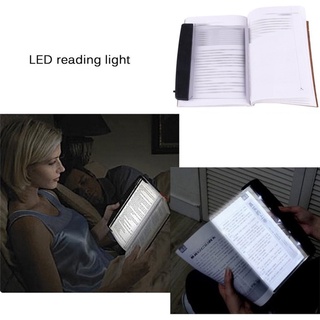 ♡ creativo Led luz plana libro noche estudiante lámpara portátil lámpara libro luz cuidado de ojos lámpara de lectura marcador luz para leer en la cama, coche ▍luna
