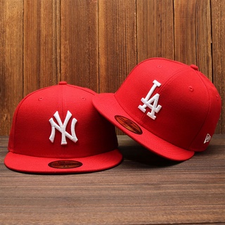 M.LB Hip Hop Gorra L . Una De Béisbol Cierre Completo 59 F.IF.T Y Yankees Red Hat N.y
