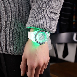 Reloj de moda fluorescente personalizado para parejas (2)