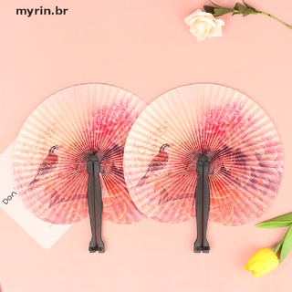 (myhot 5 piezas de papel chino plegable ventilador de mano Oriental Floral Fancy Fans al azar para niños [myrin]