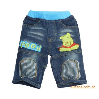 winnie the pooh niños pantalones cortos de mezclilla de los niños bordado pantalones cortos de mezclilla de los niños pantalones cortos