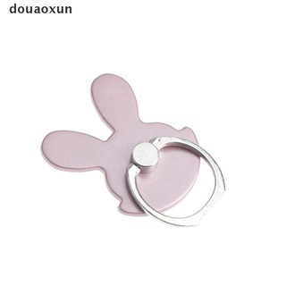 douaoxun - soporte para teléfono con diseño de conejo (360 grados, anillo de dedo, soporte universal)