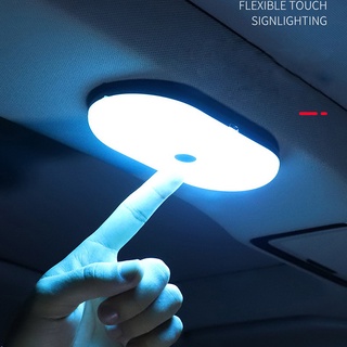 {FCC} Lámpara de techo de coche tipo táctil luz de noche USB carga Interior del coche luz de lectura