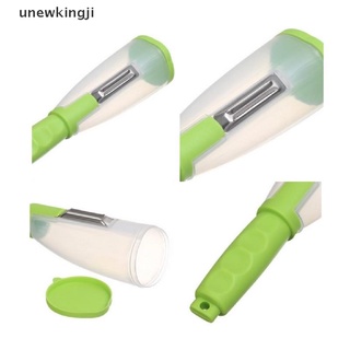 [unew] cuchillo pelador con tubo de almacenamiento pelador pelador de manzana para el hogar.