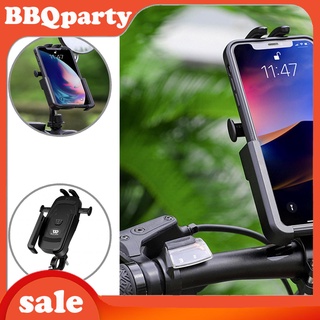 <bbqparty> soporte para teléfono de bicicleta, antideslizante, aleación de aluminio, soporte para teléfono, antideslizante, para mtb
