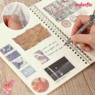 ORDERFIC Crafts Stickers Stationery Scrapbooking Decorative Sticker DIY Photo Album Card Making Journal Diary Vintage Paper Stickers