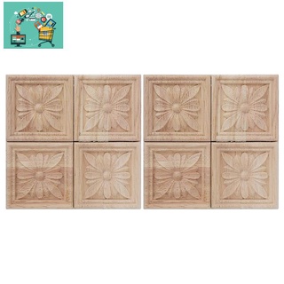 8 pzs calcomanías talladas de madera talladas talladas en madera sin pintar con patrón de flores para decoración de muebles de puerta de gabinete (1)