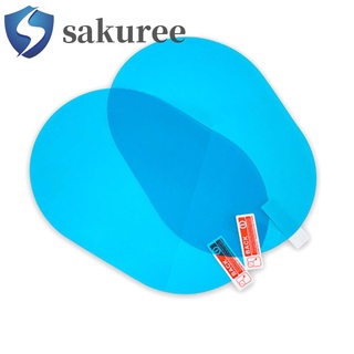 Sakuree-Adhesivo Ovalado Para Espejo Retrovisor De Coche , Impermeable , Antiniebla