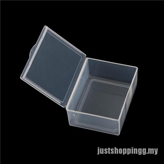 Just práctico Mini organizador de joyas de plástico transparente nombre tarjeta caja de almacenamiento