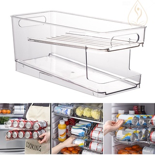 Bs porta bebidas organizador estante apilable organizador de almacenamiento bandeja estante para refrigerador cocina