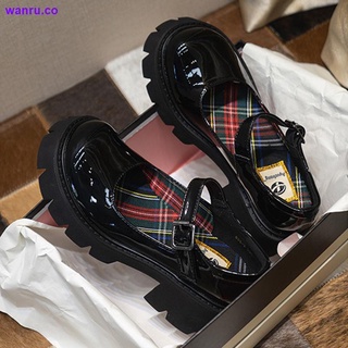 hepburn estilo pequeño zapatos de cuero japonés mujer jk tacón alto británico estilo universitario suave hermana zapatos lolita suela gruesa mary jane zapatos (1)